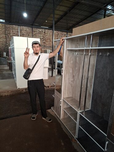 Гарнитуры для прихожей: Гарнитур для прихожей, Новый, ДСП, Бесплатная доставка, цвет - Бежевый — 8