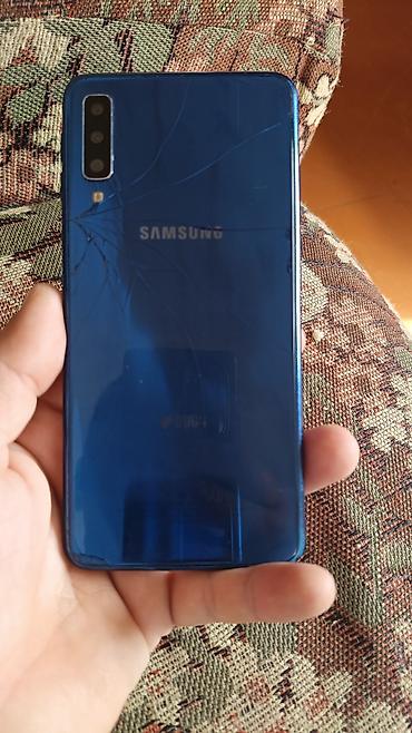 Elektronika: Samsung Galaxy A7, 128 GB, rəng - Göy, Barmaq izi — 4