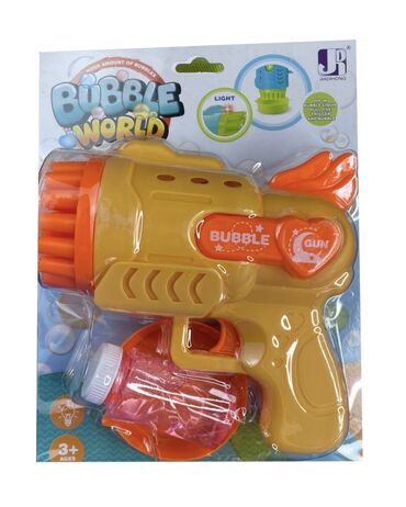 игрушки с пледом: Пистолет стреляет мыльными пузырями Новые! В упаковках! Качество на