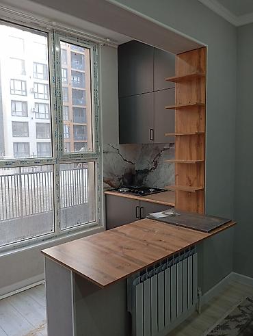 Кухонные гарнитуры: Кухонный гарнитур, Новый, цвет - Серый, ДСП, Бесплатная доставка — 35