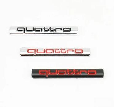 Auto delovi, gume i tjuning: Audi quattro znak samolepljivi. Samolepljivi znakovi oznaka quattro. ✨ — 3