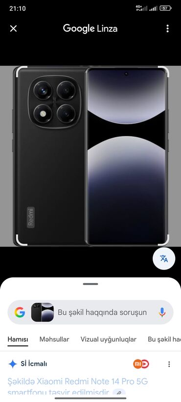 Bentley: Məhsul: Xiaomi Redmi Note 14 Pro 5G (qara) - Ekran: Tam ekran, nazik