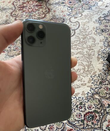 телефон айфон 5 s: IPhone 11 Pro, Б/у, 256 ГБ, Matte Midnight Green, Кабель, 72 %