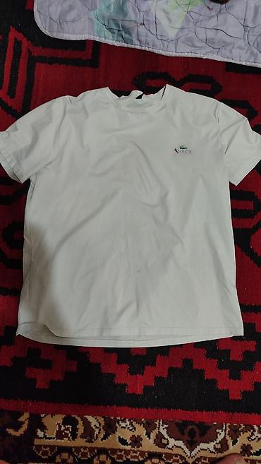 купить штаны поло: Футболка Lacoste, белая - Классический крой с круглым вырезом - — 1