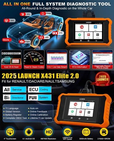 Ostala auto elektronika: LAUNCH Creader/ X431 Elite V2.0 – profesionalni dijagnostički uređaj — 4