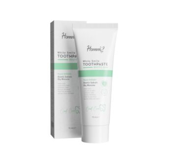 Mətbəx texnikası: Məhsul: Homm White Smile Toothpaste – Mastic Gum Xüsusiyyətlər: -