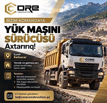 evdə tərcumə isi: Yük maşını sürücüsü tələb olunur, 1/1, 1-2 illik təcrübə, Aylıq ödəniş — 1