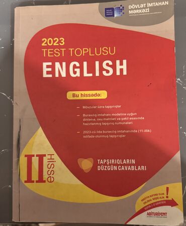 informatika bələdçisi test toplusu pdf: İngilis dili Testlər 11-ci sinif, DİM, 2-ci hissə, 2023 il