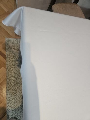 posteljina damast saten: Tablecloths, New, color - White