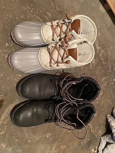 Ботинки: Мужские ботинки, 40, Timberland, Б/у, цвет - Черный, Самовывоз — 1