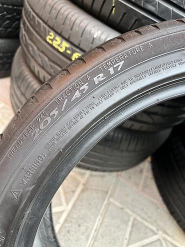 Унаа: Шиналар 205 / 45 / R 17, Жай, Колдонулган, Жуп, Италия, Michelin — 3