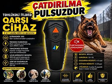 It qovan aparat zaryatka ilə işləyir isiq ve dalgali ses ile iti