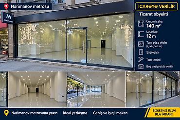 anbar is: ÇOX TƏCİLİ İCARƏ OBYEKT Obyekt,Nərmanov metrosunun çıxışında, əsas — 4