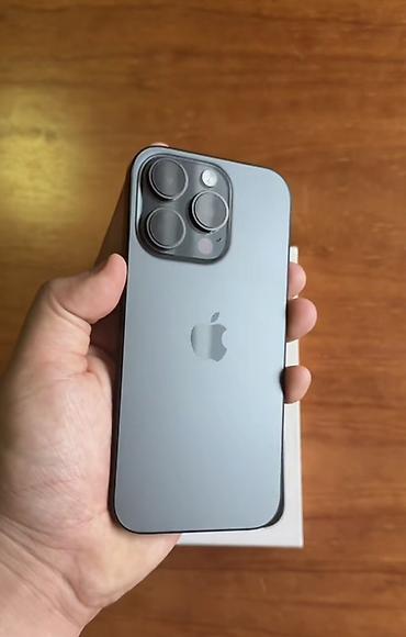 aple 14: IPhone 16 Pro, 256 GB, Black Titanium, Barmaq izi, Face ID, Zəmanət — 1