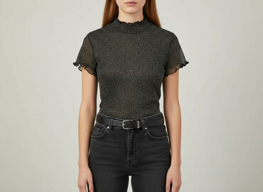 bluzki z błyszczącą nitką: Topshop, Women's blouse, size M