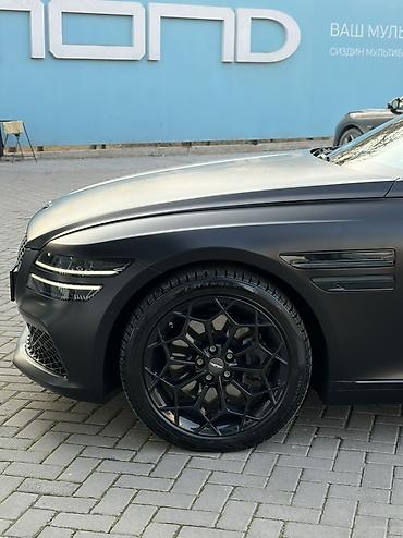 Другие автомобили: Представляем седан Genesis G80 в матовом черном цвете. Автомобиль — 8