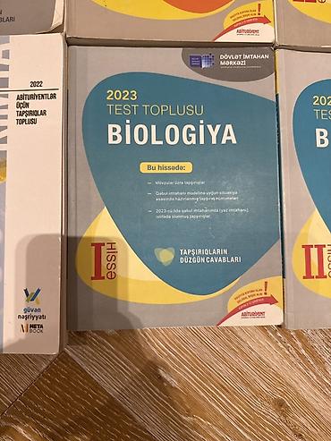 Testlər: Məhsul: DİM “Test Toplusu” kitabları dəsti – Kimya və Biologiya — 7