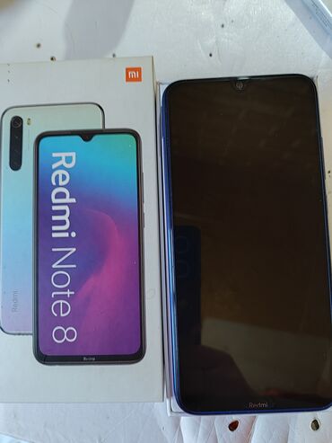 redmi телефон: Xiaomi, Redmi Note 8, Б/у, 32 ГБ, 2 SIM