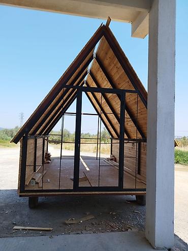 ev dizayni: A-Frame tipli taxta karkaslı modul evlərin layihələndirilməsi və — 1