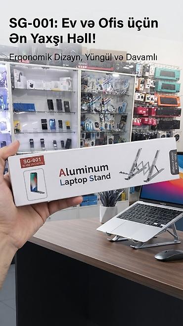 dj standı: Alüminium Laptop Standı – SG-001 - Material: yüngül və möhkəm — 1