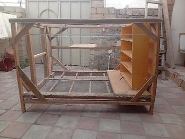 qəfəsler: Taxta konstruksiyalı iri quş/balıqçı qəfəsi – aviarium - Material — 3