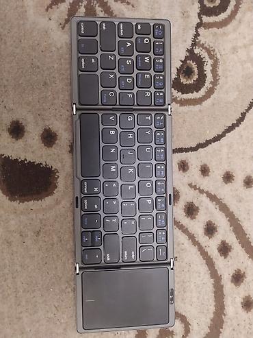 RECCI RC-K01 Tri-Fold Bluetoot klaviatura touchpad ilə - Portativ