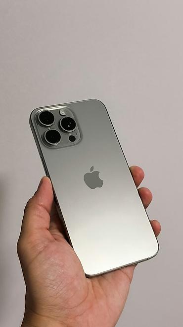 Уюлдук телефондор жана аксессуарлар: IPhone 15 Pro Max, Колдонулган, 256 ГБ, Natural Titanium, Бөлүп төлөө менен — 5