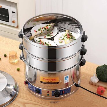 Кастрюли: Мантыварка - пароварка промышленная 4 яруса В наличии: 47см 52 см — 7