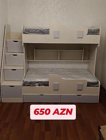 lohve: Oğlan və qız üçün, Yeni, Çarpayı, Matras ilə, Siyirməli, Laminat — 8