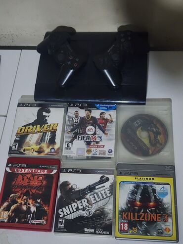 playstation 3 en ucuz: PS3 oyun konsolu dəsti 500gb Tərkib: - Sony PlayStation 3 (Super