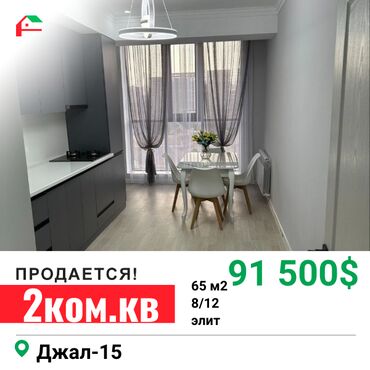 Продажа квартир: 2 комнаты, 65 м², Элитка, 8 этаж, Евроремонт