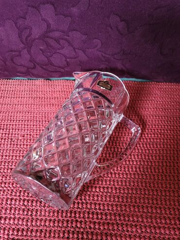 Čajnici: Bokal nov Zajecar kristal,led kristal 70te. Bokal je nov,sve na — 11