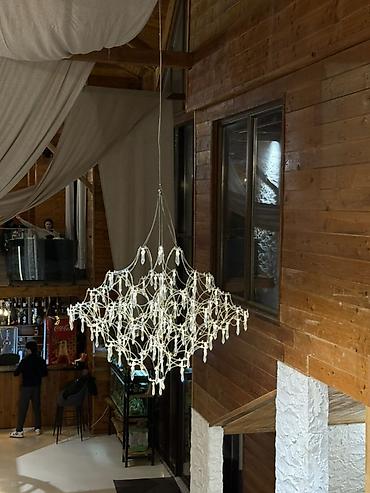 Люстры: Подвесная дизайнерская люстра “ледяная гроздь” парящие люстры, ширину — 2