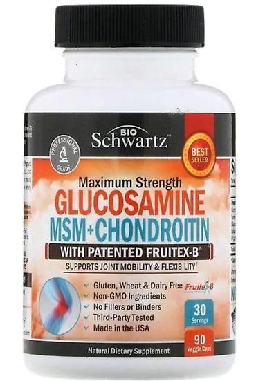 Gözəllik və sağlamlıq: BioSchwartz Maximum Strength Glucosamine MSM + Chondroitin (patentli — 3