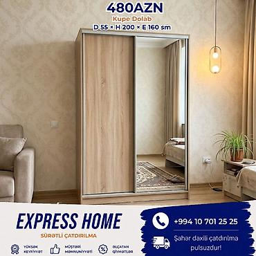 Yeni, 2 qapılı, Güzgülü, Kupe, Düz dolab lalafo.az -da Yeni, 2 qapılı, Güzgülü, Kupe, Düz dolab