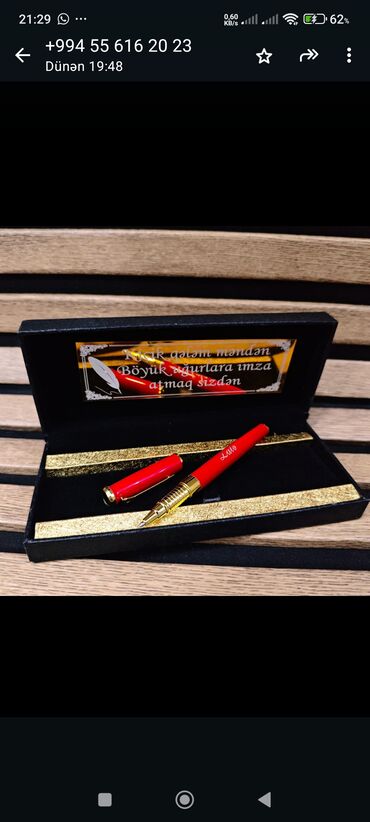 Qələmlər: Qələm, qutu,yazı daxil 25AZN.balaca qutuda 20 AZN.catdirilma -da lalafo.az — 24 Qələmlər: Qələm, qutu,yazı daxil 25AZN.balaca qutuda 20 AZN.catdirilma — 24