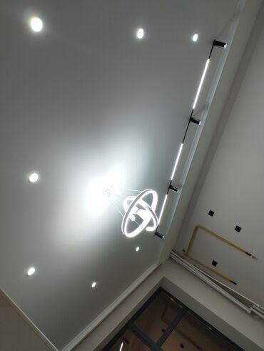 Натяжной потолок: Натяжной потолок Глянцевое, Матовое, 3D потолки Гарантия, Монтаж, Бесплатный замер — 5