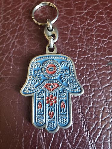 fatime duxusu: Açar üçün brelok – “Fatimənin Əli” (Hamsa) motivli. - Material: metal — 1