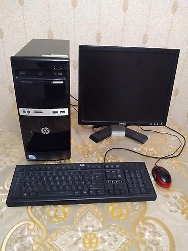 Masaüstü kompüterlər və iş stansiyaları: HP masaüstü kompüter seti Tərkib: - HP sistem bloku - Dell LCD — 14