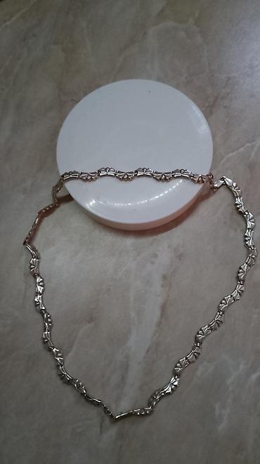 Minđuše: Srebrni nakit – više komada - Ogrlica od srebra u segmentima — 1