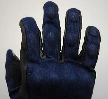 Oprema za bicikliste: Komine moto rukavice – teksas/leather hibrid - Gornji deo od tamnog — 17