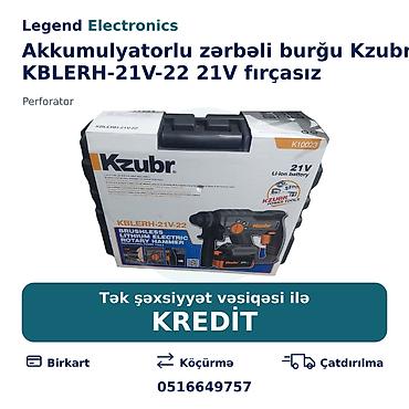 açar dest: Elan başlığı: Akkumulyatorlu zərbəli burğu Kzubr KBLERH-21V-22 21V — 1