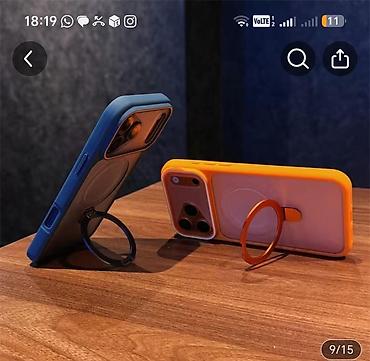 Чехлы: Maqnit halqalı və dizaynlı telefon qabları Məhsul təsviri: - Müxtəlif — 1