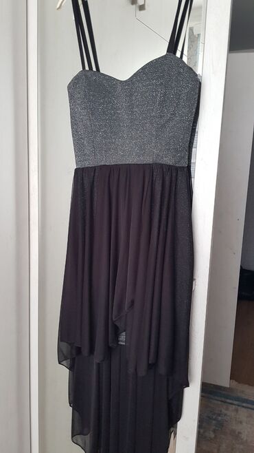 бархатные юбки миди: Коктейльное платье, Миди, M (EU 38)