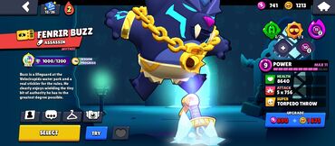 игровой руль для компьютера: Скин Fenrir Buzz для Brawl Stars (мифический). - Тип бравлера
