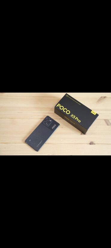 not 10 5g: Poco X5 Pro 5G, Колдонулган, 256 ГБ, түсү - Кара, 2 SIM
