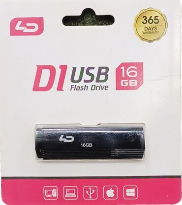 кабель usb зарядки: Flash kart 16 GB, USB, Yeni