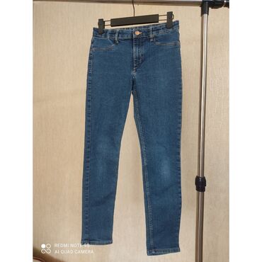 черный джинсы: Джинсы и брюки, цвет - Синий, Б/у
