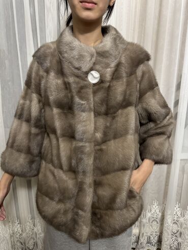 женскую полушубку из натурального меха: Шуба, 4XL (EU 48)
