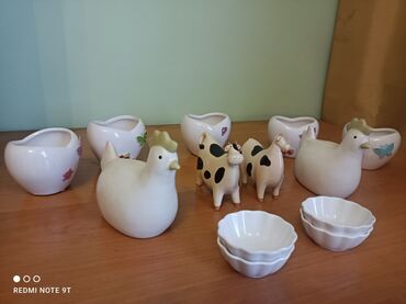 Наборы посуды: Набор мини-пиал из Европы — керамика и фарфор. - 6 керамических пиал — 9